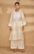 Off White A Line Kurta