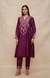 Wine A Line Kurta
