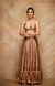Antique Gold Chanderi Silk Gota Bralette