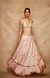 Peach Chanderi Silk Gota Bralette