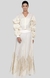 Off White Barcode Balloon Sleeve Blouse