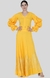 Yellow Balloon Sleeve Blouse