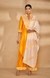 Orange Collared A Line Kurta