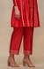 Red Gota Straight Pants