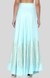 Pastel Blue Barcode Circular Skirt