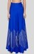 Royal Blue Barcode Circular Skirt