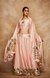 Peach Chanderi Silk Gota Crop Top