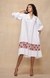 Satrangi White Dress