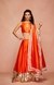 Orange Chanderi Silk Gota Dupatta