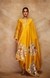 Mustard Chanderi Silk Gota Dupatta