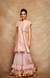 Peach Chanderi Silk Gota Gharara