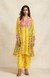 Yellow Sequins Gathered Kurta