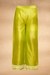 Lime Green Applique Straight Pants
