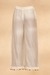 Off White Applique Straight Pants