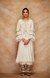 Off White Chanderi Silk Gota Memoni