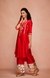 Red Chanderi Silk Gota Memoni