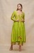 Lime Green Long Open Coat