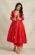 Red Long Open Coat