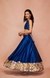 Royal Blue Chanderi Silk Gota Ghaghara