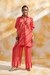 Red & Pink Oversized Shirt