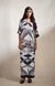 Monochrome Abstract Straight Pants
