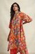 Red Sequins Panel Tunic