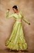 Pista Green Chanderi Silk Gota Skirt