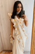 Off White Ruffle Saree