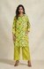 Green Sequins Linen Shirt
