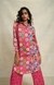 Pink Sequins Linen Shirt