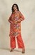 Red Sequins Linen Shirt