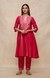 Rani Pink Gathered Kurta