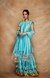 Blue Chanderi Silk Gota Stole