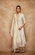 Off White Chanderi Silk Gota Stole