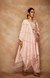 Peach Chanderi Silk Gota Stole