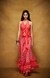 Red & Pink Ruffle Bordered Skirt
