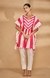 Pink Two Tone Short Kaftan