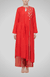Red Asymmetrical Go-Dart Kurta