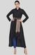 Black Asymmetrical Pleated Tunic