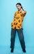 Orange Half Sleeve Shirt