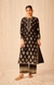 Black A Line Kurta