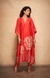 Red Rose Gota Kaftan