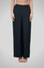 Black Palazzo Pants with Pleated Hems