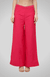 Pink Palazzo Pants with Pleated Hems