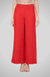 Red Palazzo Pants with Pleated Hems