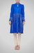 Blue Drop-Waist, Gota Pleated D-Tunic