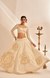 Off White Rose Gota Skirt