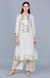 Barfi Off White Kali Kurta
