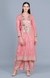 Barfi Peach Kali Kurta