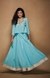 Barfi Gota Blue Skirt